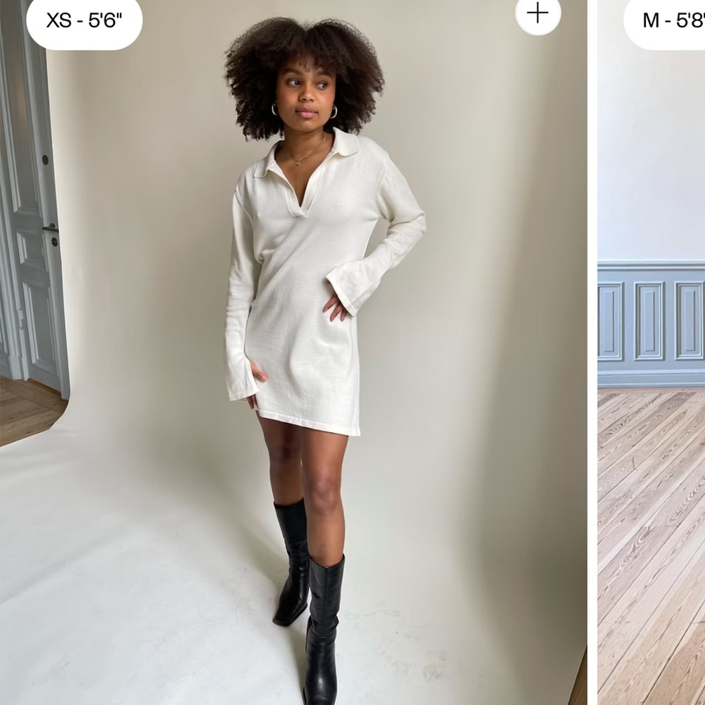 Djerf Avenue Getaway Dress Cream